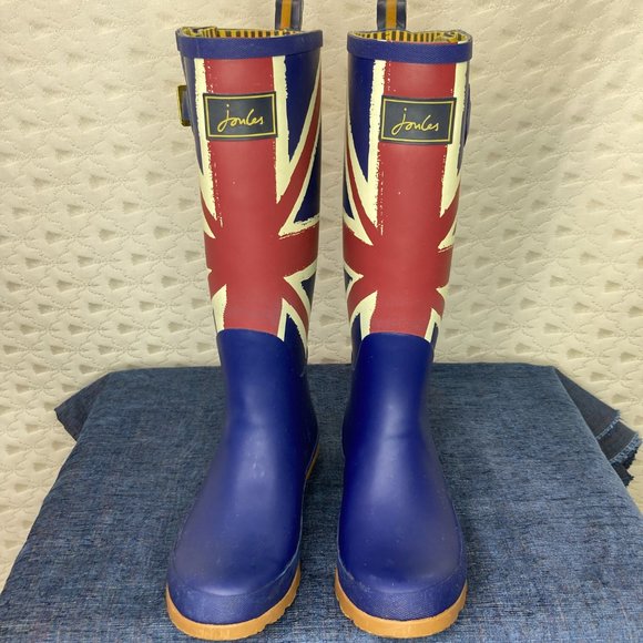 union jack rain boots